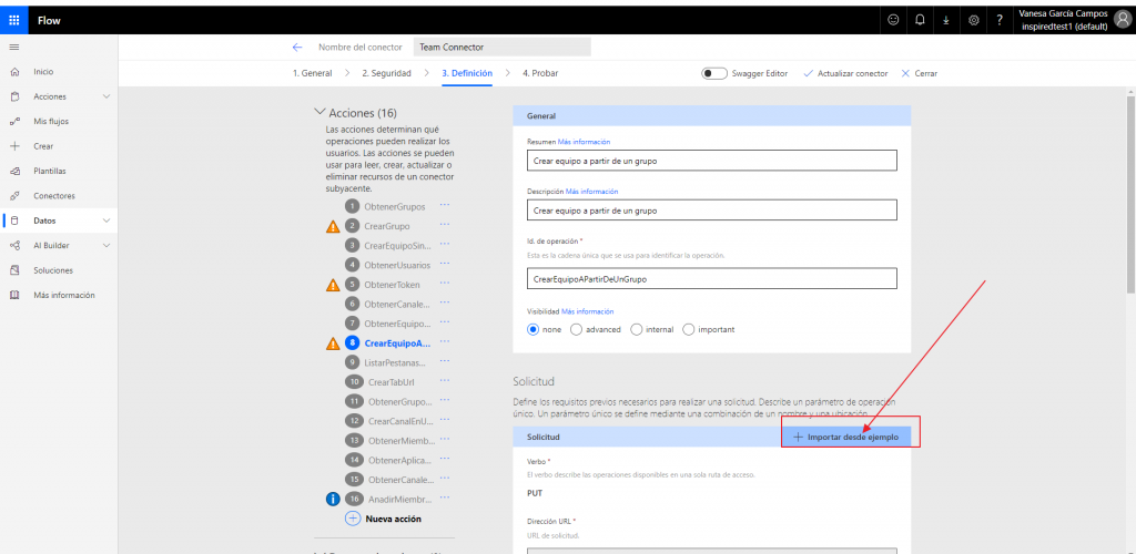 + import from example button pointed